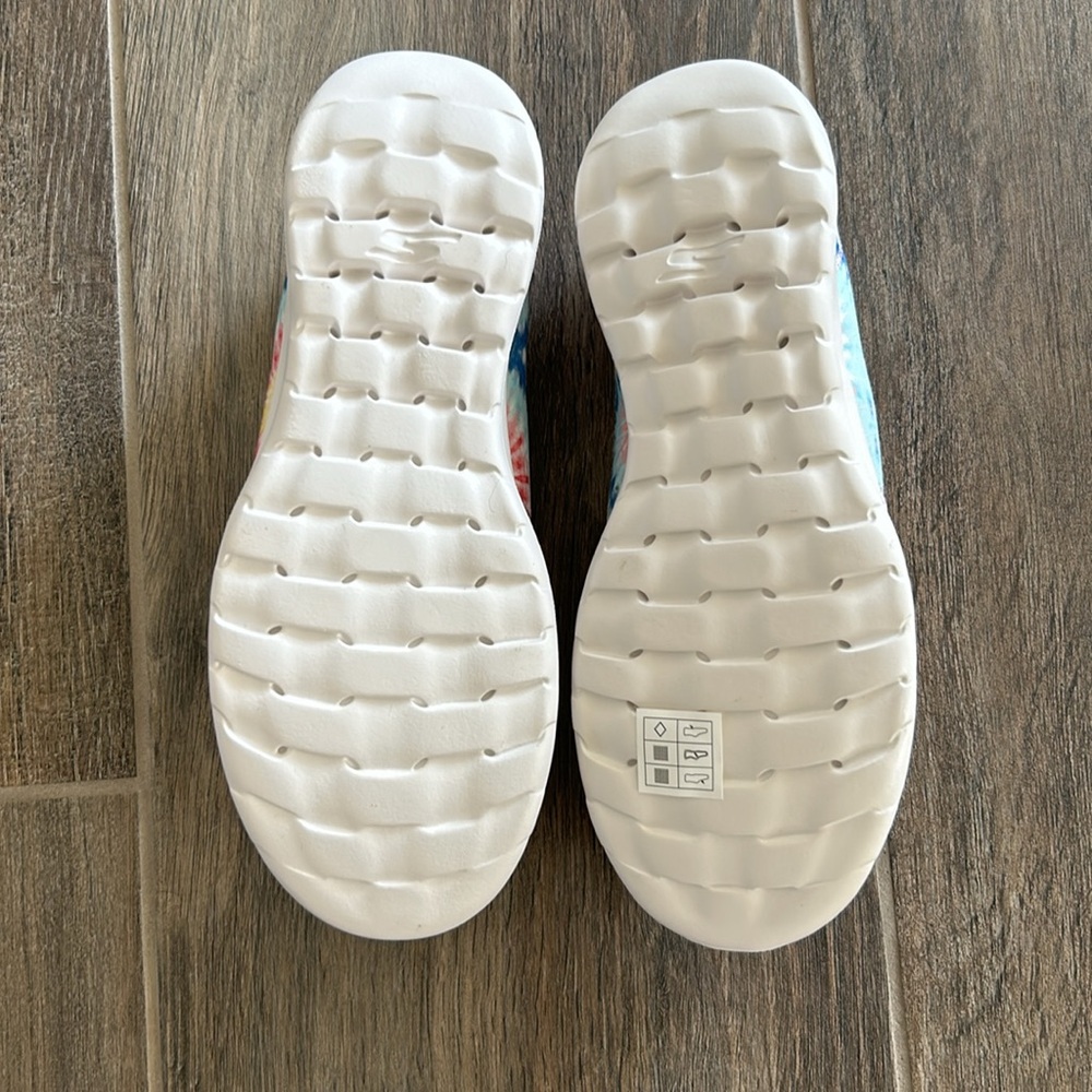 NEW Skechers Womens Go Walk Lite Tie Dye Boat Shoe - Picture 5 of 7
